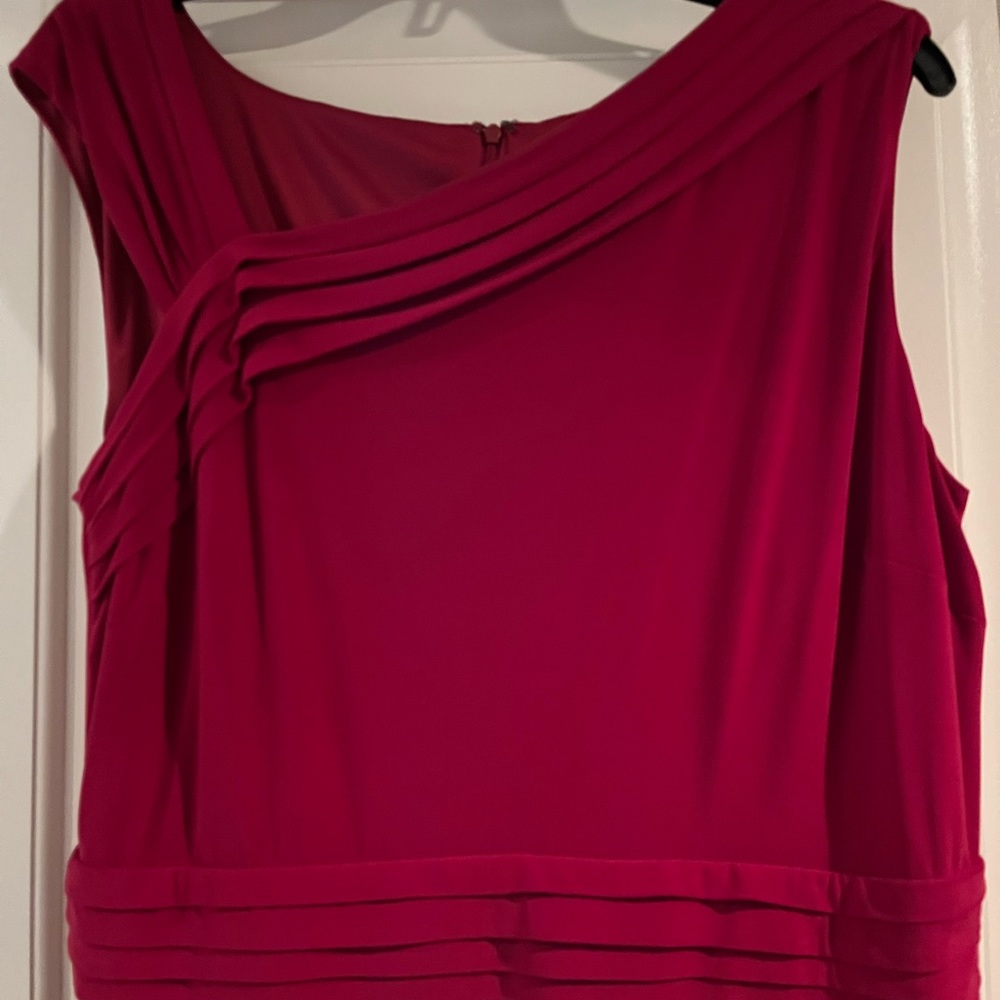 NWT candy apple red Ellen Tracy dress.